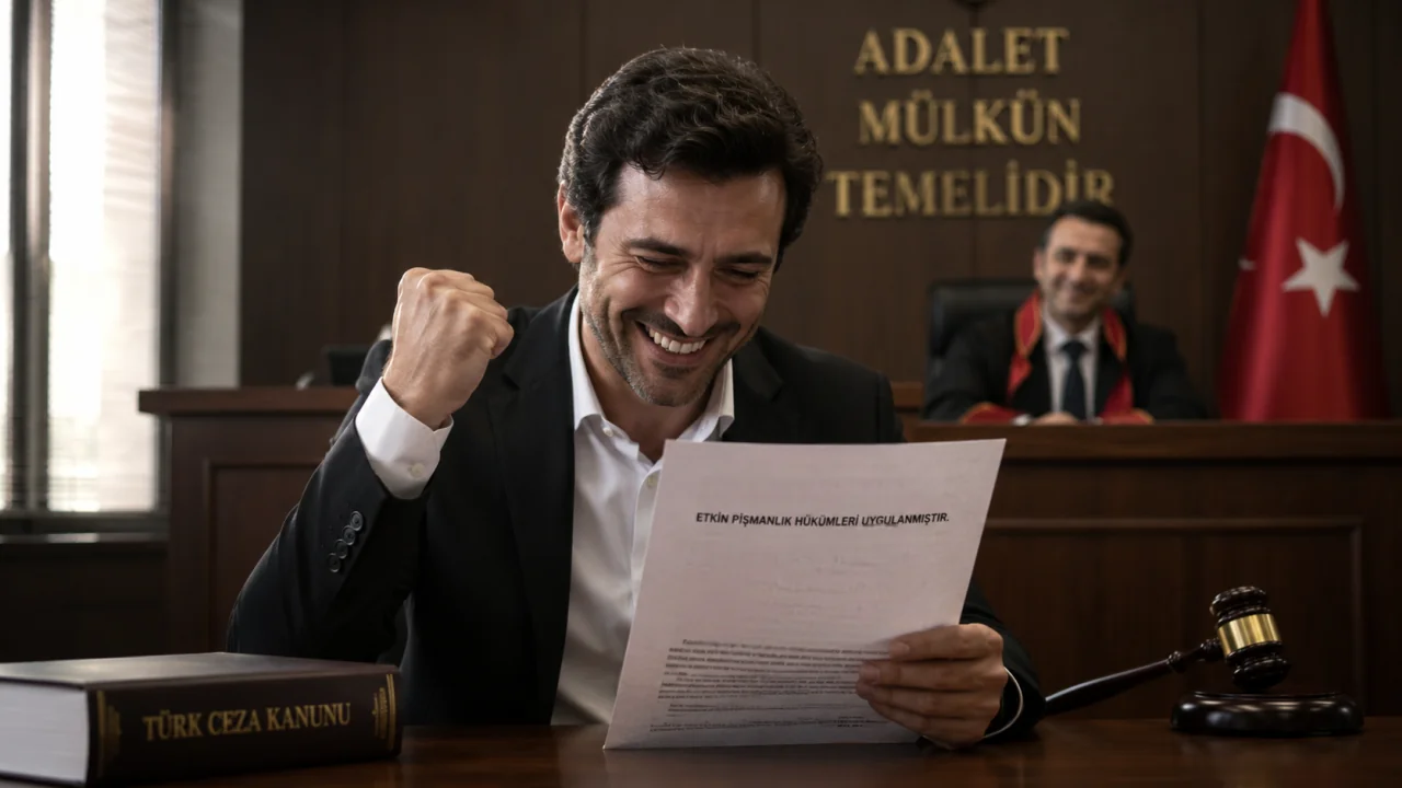 Etkin Pişmanlık Kapsamında Ceza İndirimi alan bir adam